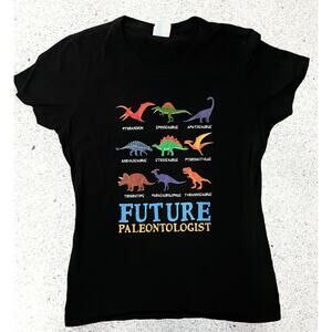 Dinosaurs Future Paleontologist Black Woman’s T-Shirt